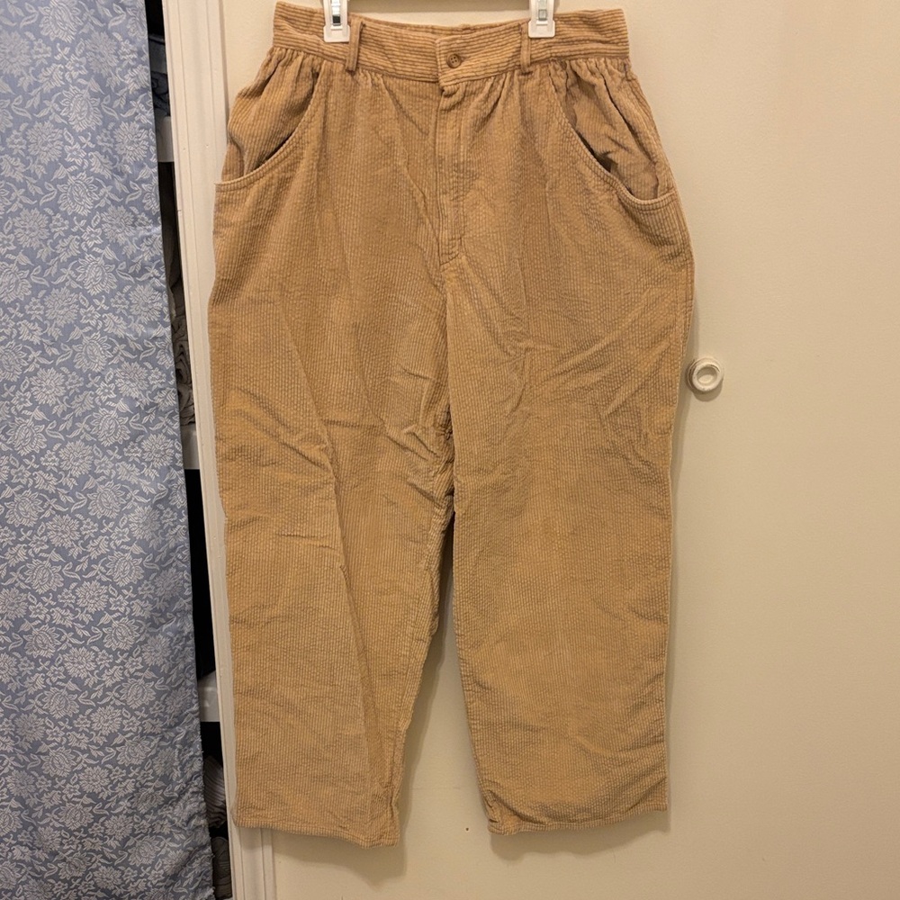 Vintage Tan Corduroy Women's Pants